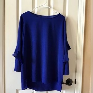 Royal Blue Blouse